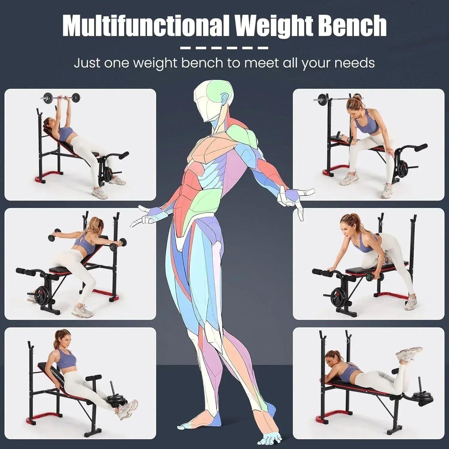 Athlete using multi function weight bench for bicep preacher curls in home gym setup