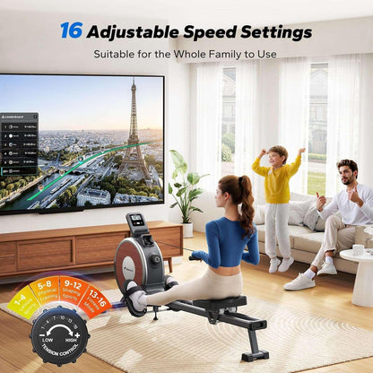 Foldable Magnetic Rowing Machine for Sale – Best Row Machines for Home Gym with LCD Screen
