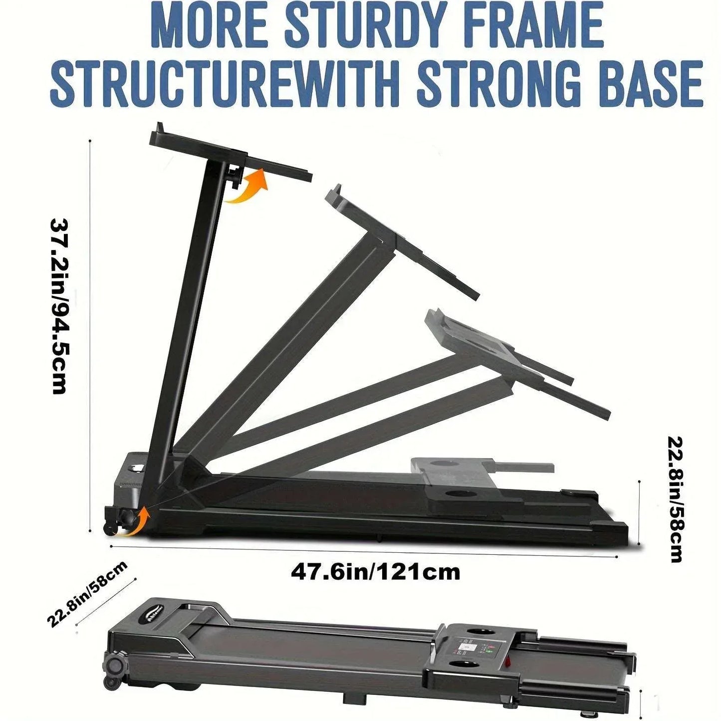 Foldable incline treadmill with tablet mount SmartVoro InclineVision Pro 2026 – quiet & knee-friendly