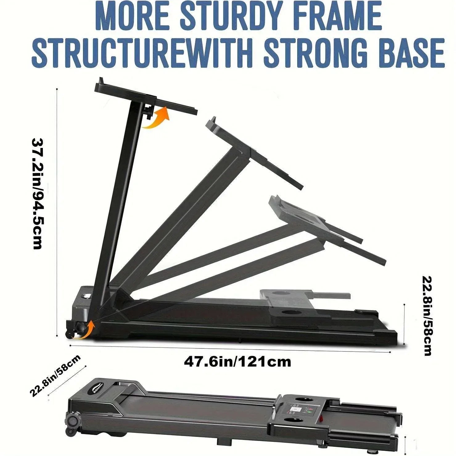 Foldable incline treadmill with tablet mount SmartVoro InclineVision Pro 2026 – quiet & knee-friendly