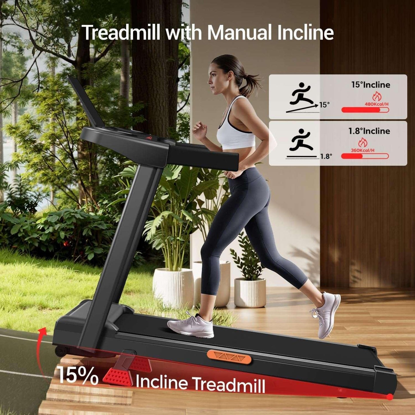 Foldable knee-friendly treadmill SmartVoro KneeGuard 2026 – walking pad with advanced shock absorption system