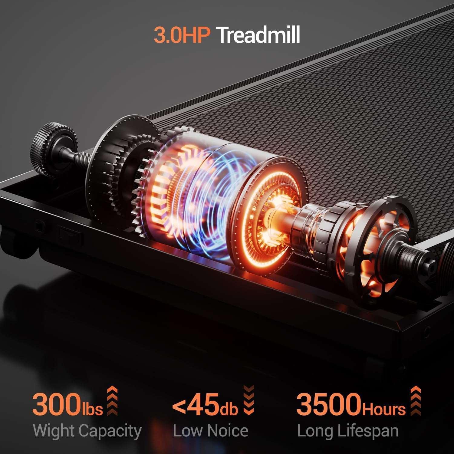 Quiet walking pad with shock absorption SmartVoro KneeGuard 2026 – safe treadmill for seniors and runners