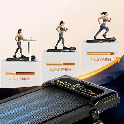 SmartVoro OfficeFlow Elite under desk treadmill 2026 with shock absorption and app tracking for joint-friendly office exercise