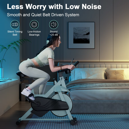 SmartVoro CycleX Pro™ smart exercise bike with Bluetooth app connectivity PitPat virtual cycling indoor exercise bike with screen