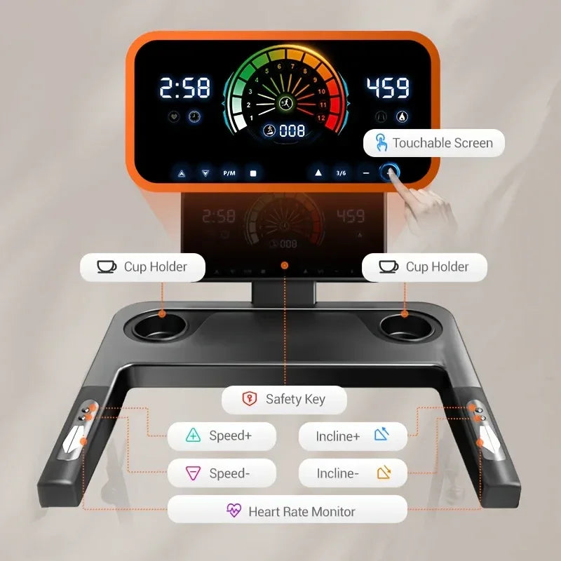 SmartVoro DeskPro walking pad 2026 compact under desk treadmill with LED display and remote for home office workouts