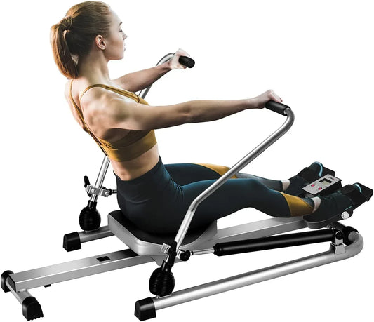 "SmartVoro Foldable Rowing Machine for Sale 2026 – Best Magnetic Rower with LCD Screen"
