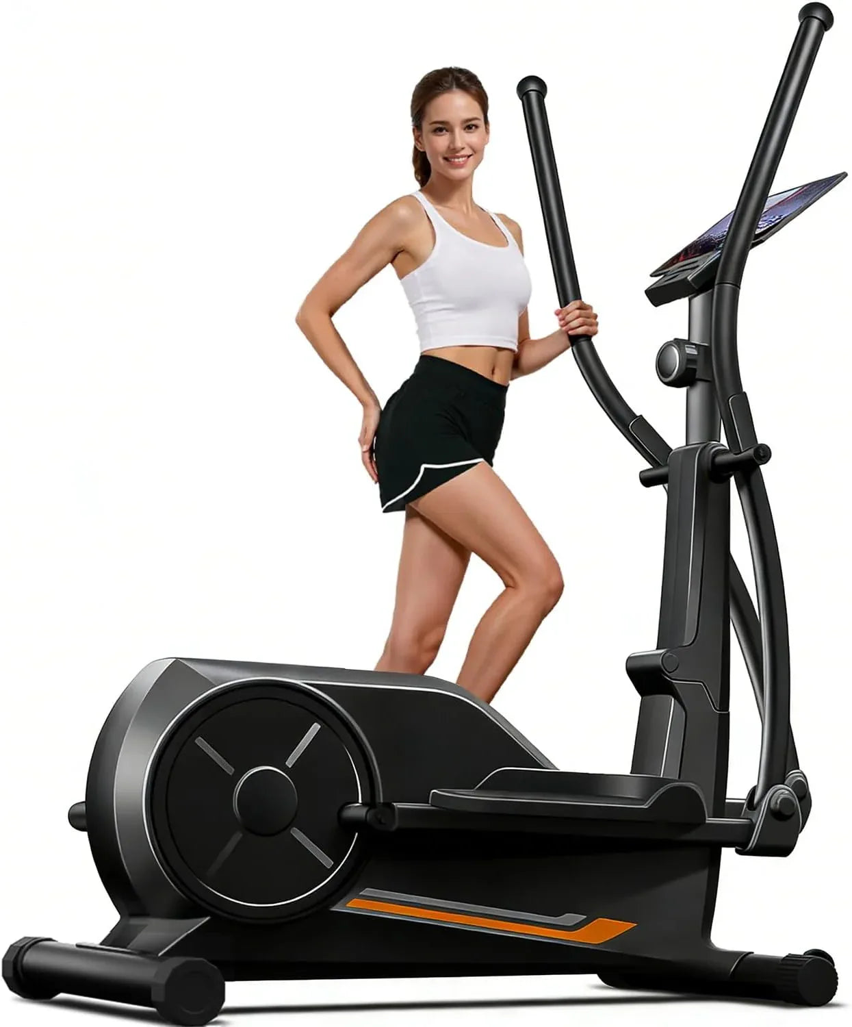 SmartVoro™ Pro elliptical machine for home – best heavy flywheel elliptical exercise machine for weight loss and full body cardio