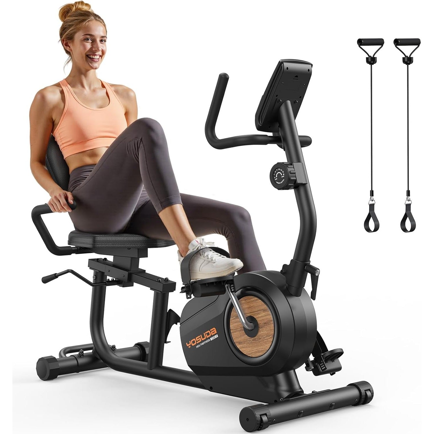 SmartVoro ReclineX BandFlex recumbent exercise bike gentle on joints low impact safe soothing workouts for seniors adults home cardio