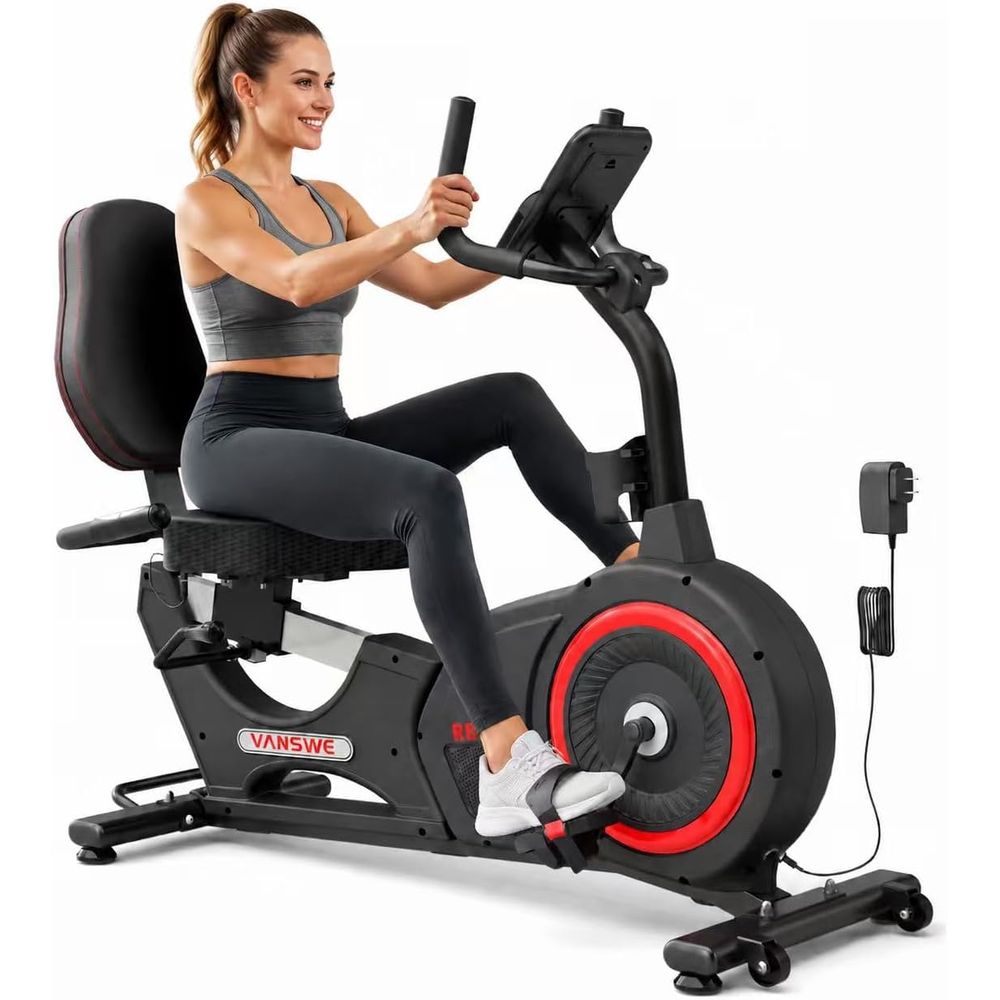 SmartVoro ReclineX Pro recumbent exercise bike 450 lbs heavy duty ultra-stable one-piece frame double-thickness steel for home gym