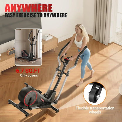 SmartVoro elliptical machine anti-slip oversized foot pedals – best elliptical machine for seniors and low impact cardio