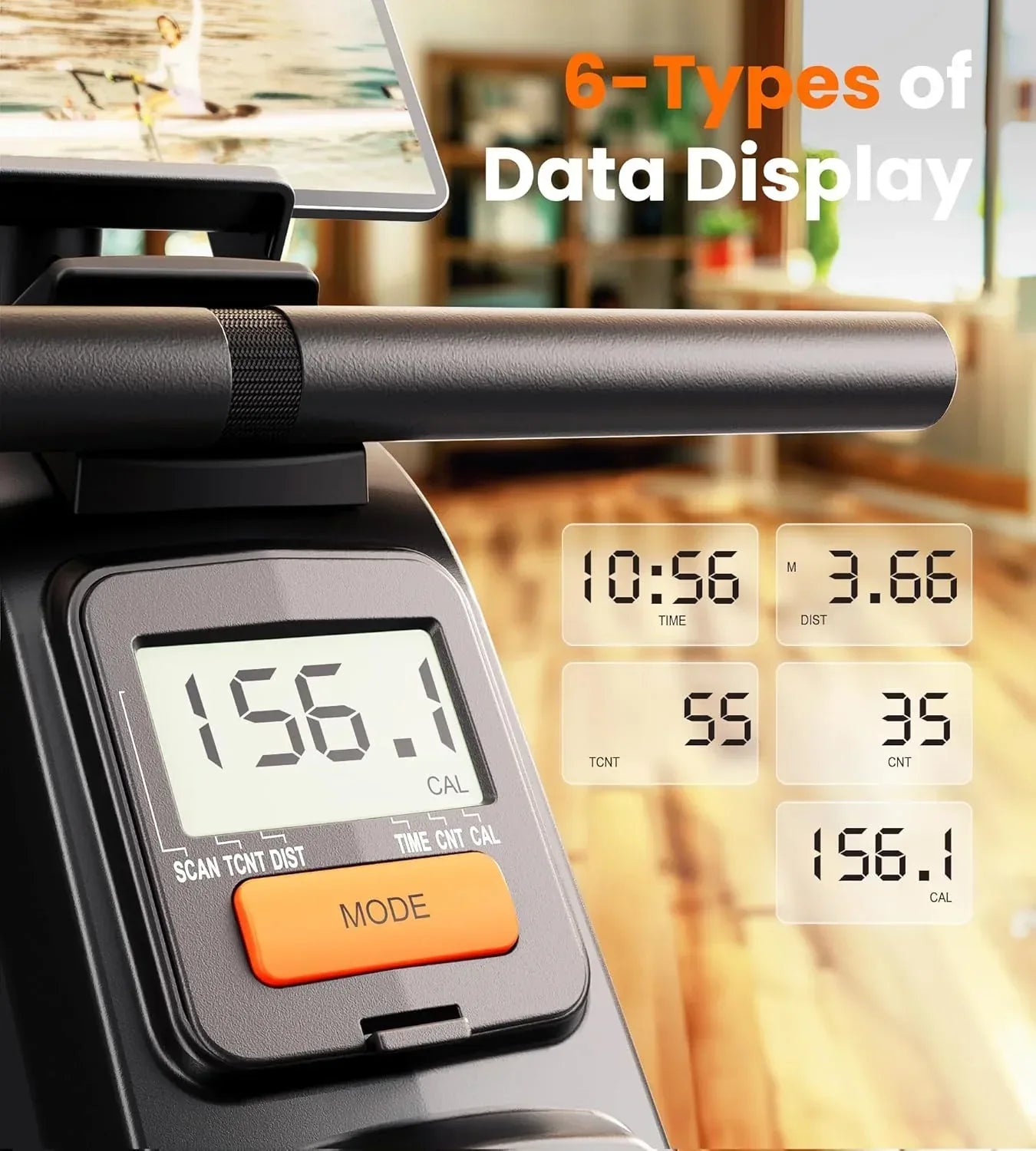 SmartVoro™ Magnetic Rowing Machine for Home Gym | Ultra-Quiet Indoor Rower with Smart LCD Monitor & Bluetooth - Smart Voro
