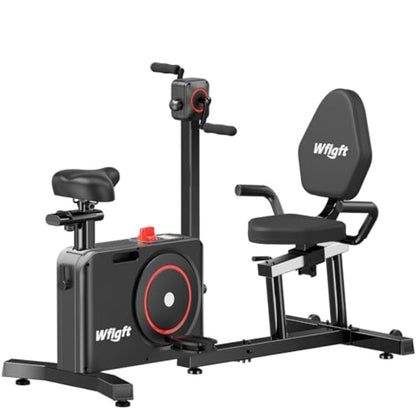 Smartvoro 2-in-1 recumbent exercise bike showing sit mode and stand mode for full body workout
