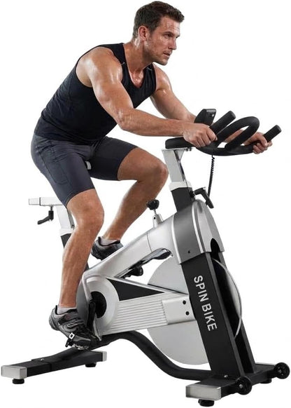Smartvoro ProRide indoor cycling spin bike 300 LBS maximum weight capacity triple triangle commercial grade steel frame structure
