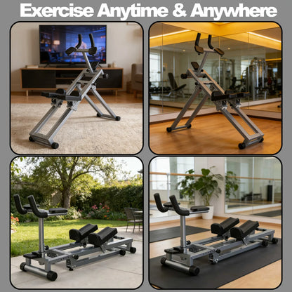 Woman kneeling on SmartVoro glute stair stepper – best at home stair stepper for glute activation hamstrings and inner thigh toning