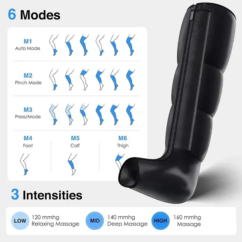 air compression boots with heat