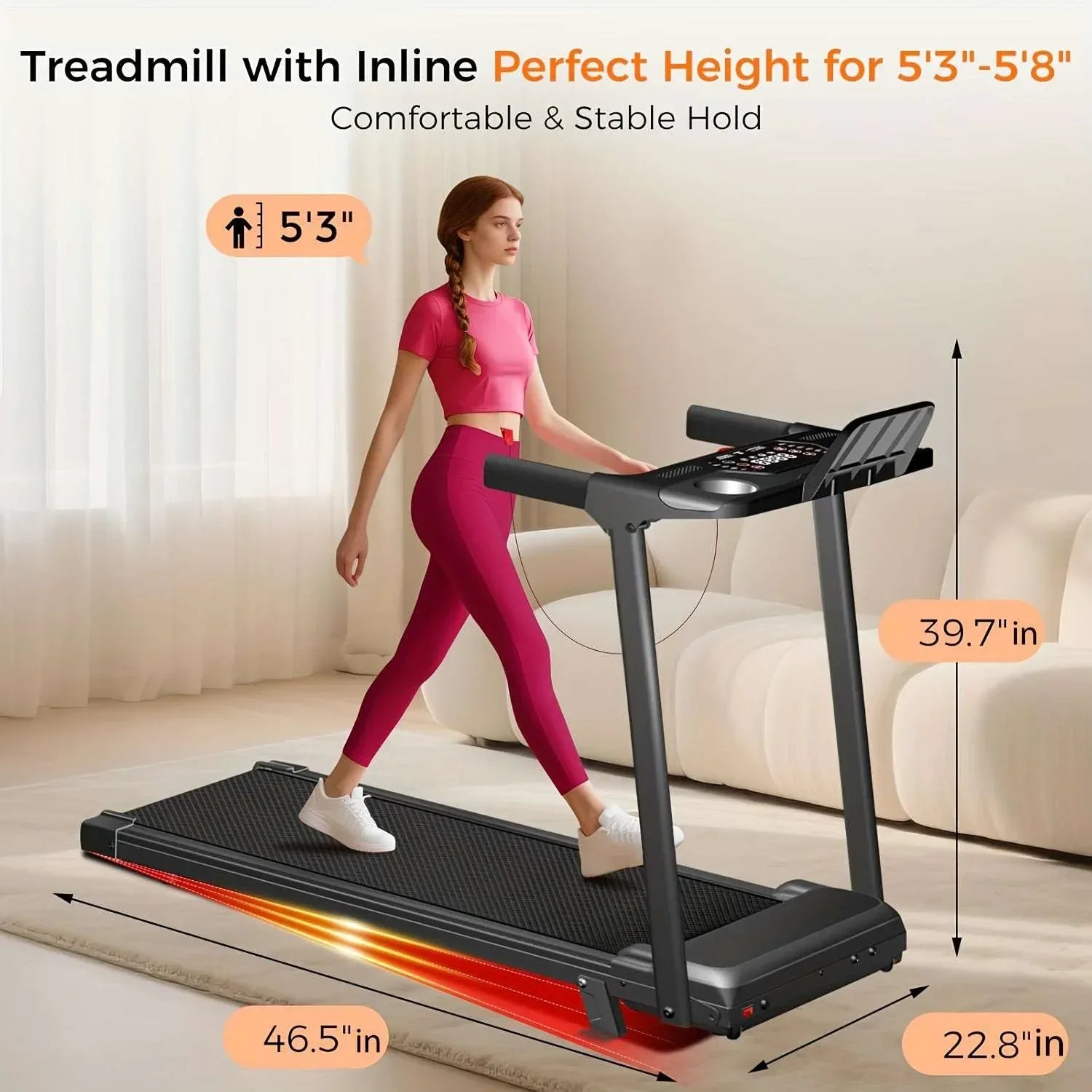apartment friendly incline treadmill
