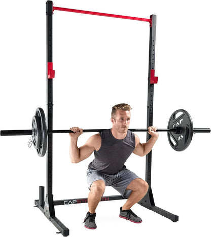 Smartvoro all in one power rack with cable system and pull up bar for home gym strength training