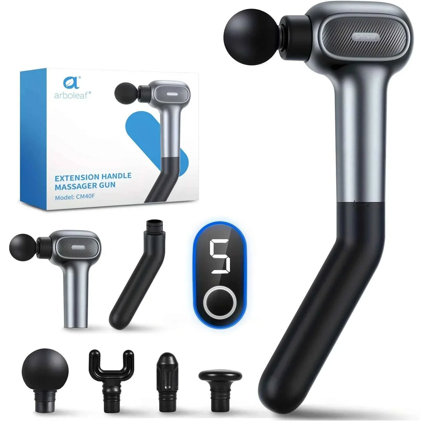 SmartVoro FlexReach Pro™ Extension Handle Massage Gun