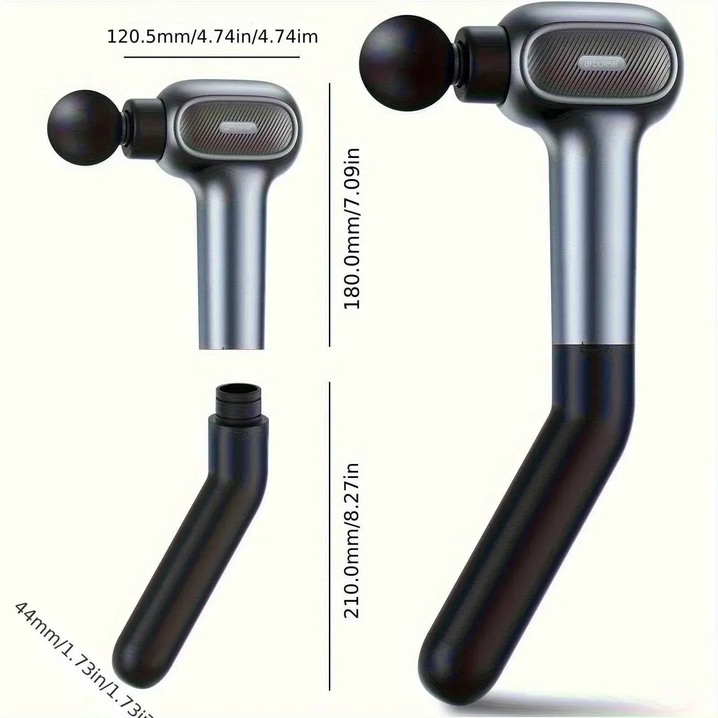 SmartVoro FlexReach Pro™ Extension Handle Massage Gun