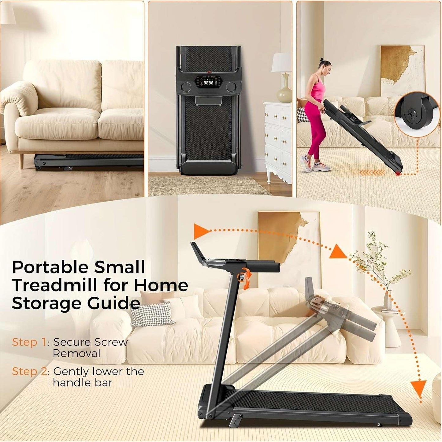 compact foldable incline treadmill
