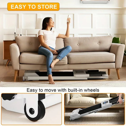 compact treadmill upright storage design