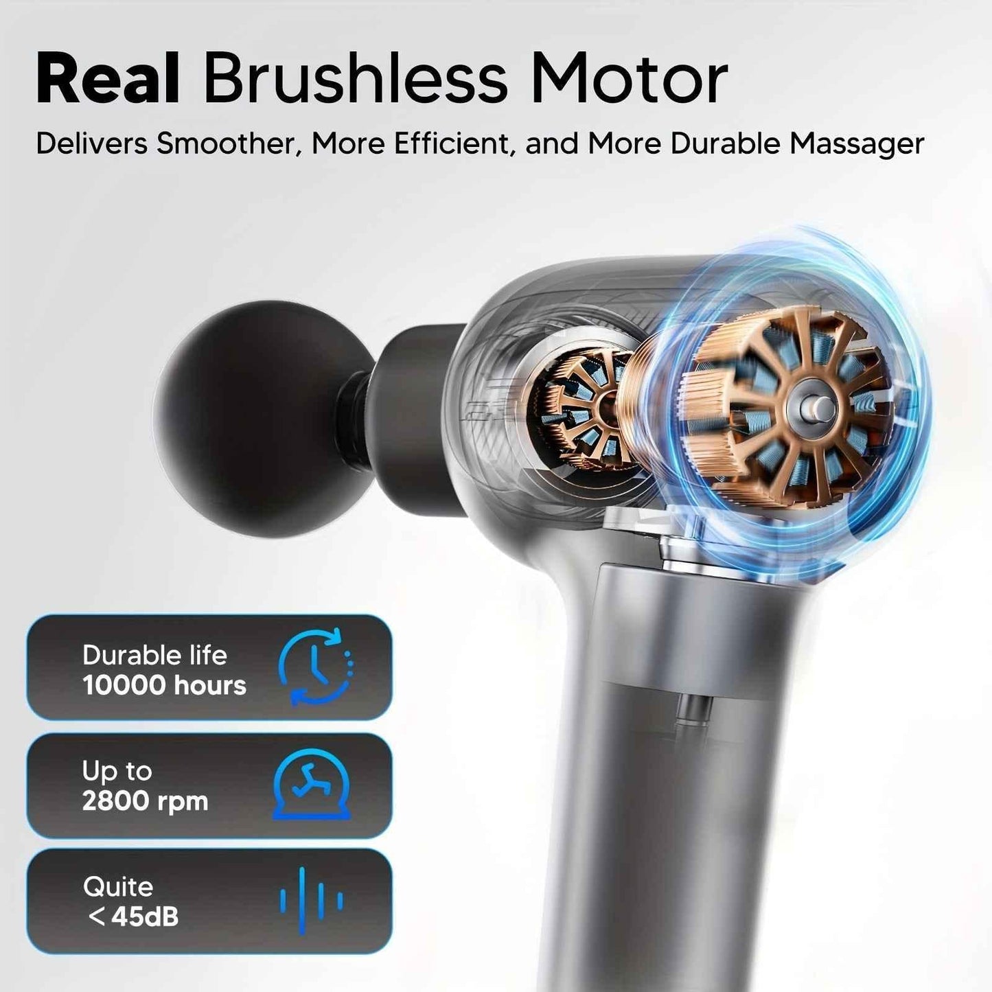 SmartVoro FlexReach Pro™ Extension Handle Massage Gun