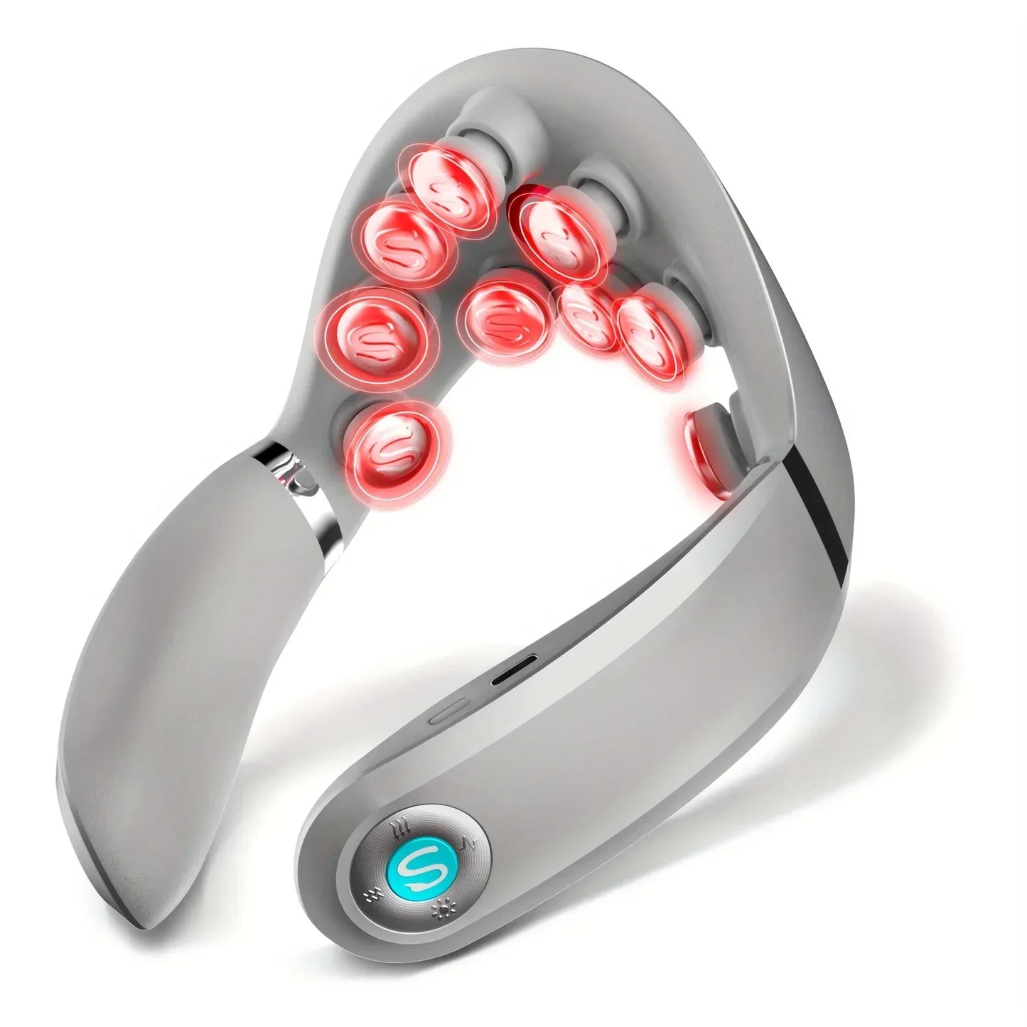 “heated EMS neck massager with 3 level heating system”