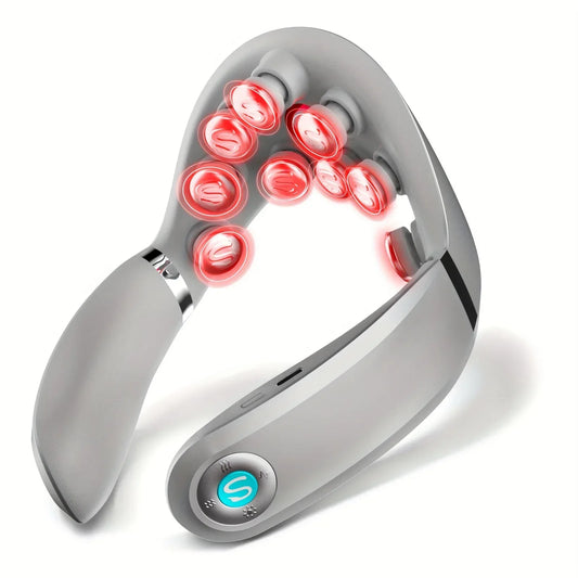 “heated EMS neck massager with 3 level heating system”