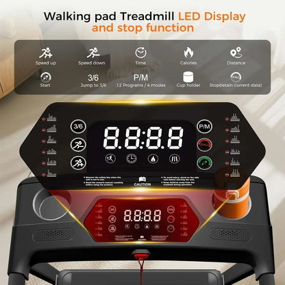 incline walking pad with tablet holder
