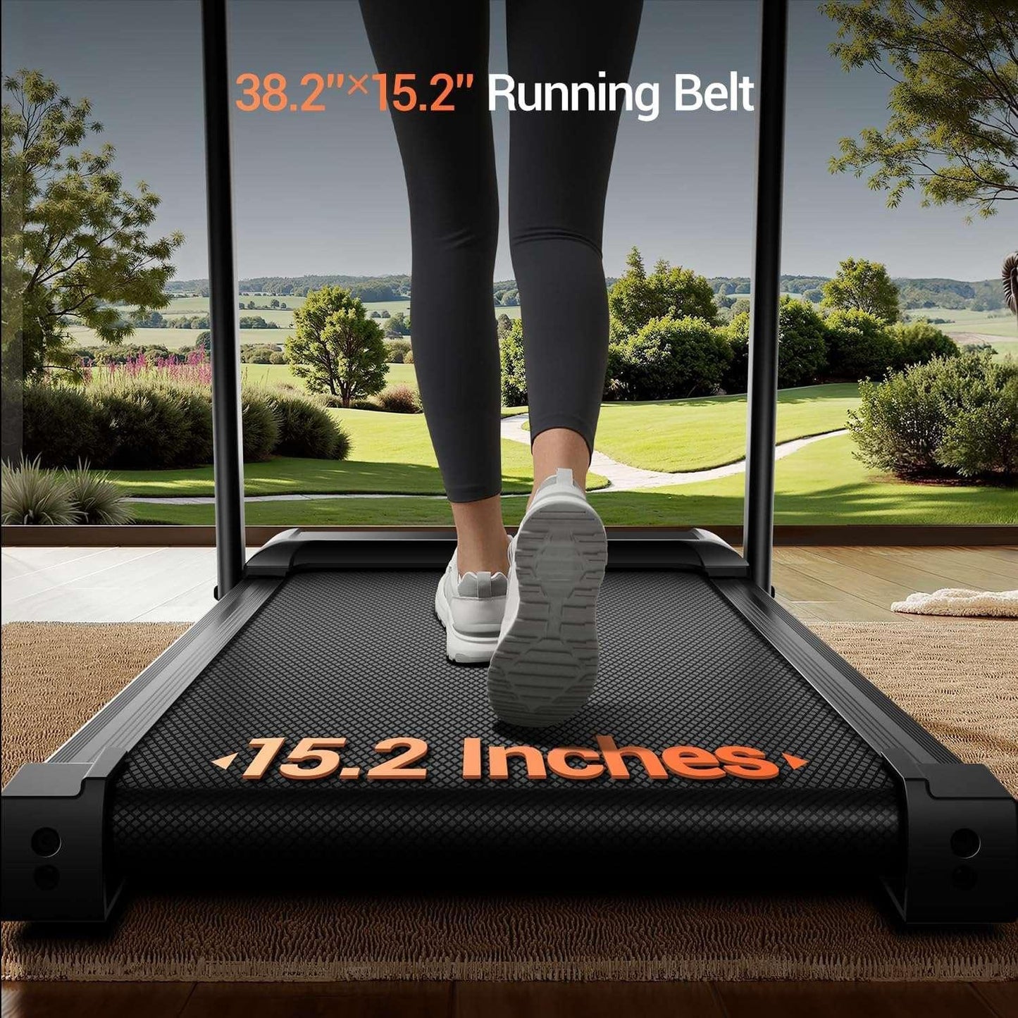 Foldable knee-friendly treadmill SmartVoro KneeGuard 2026 – walking pad with advanced shock absorption system