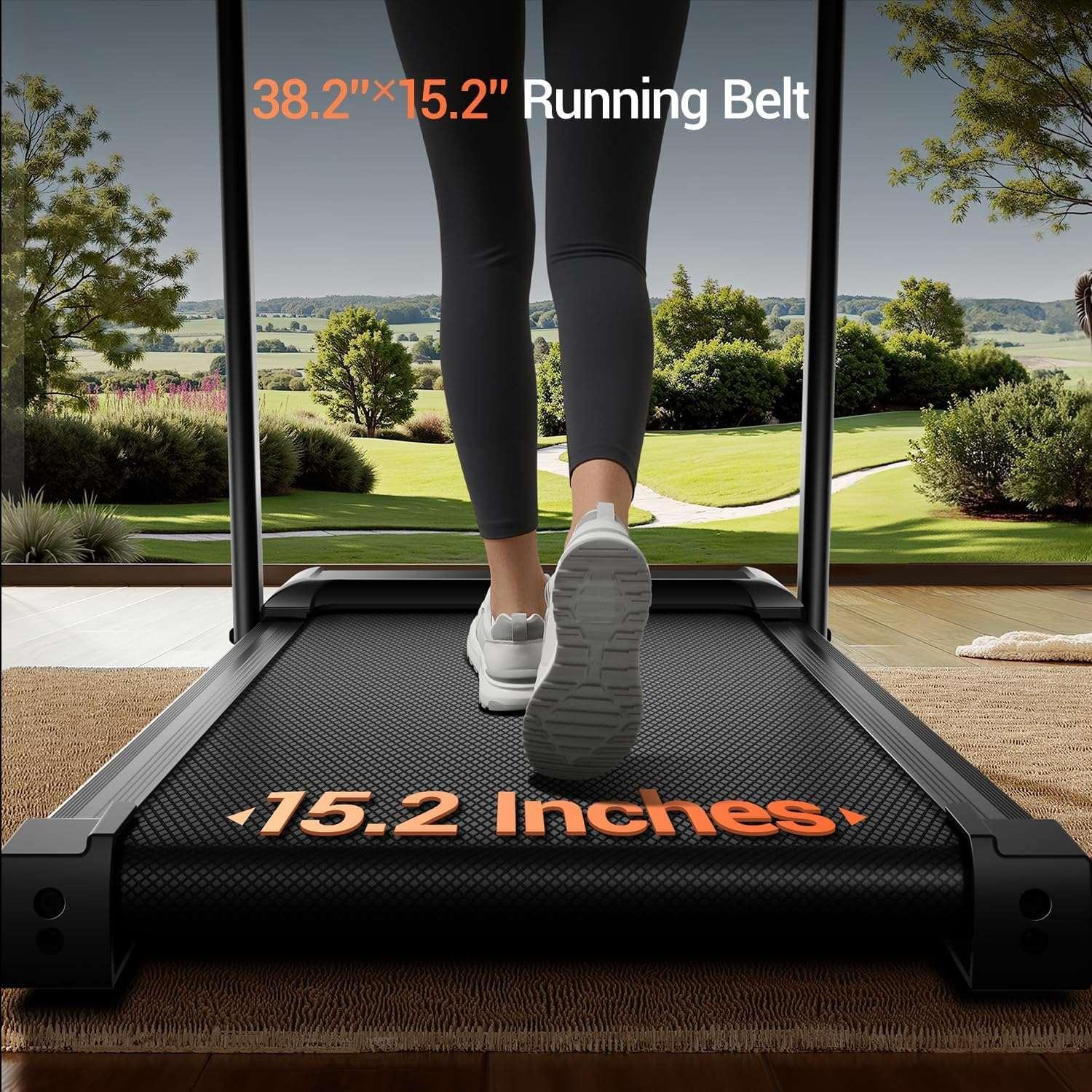 Foldable knee-friendly treadmill SmartVoro KneeGuard 2026 – walking pad with advanced shock absorption system