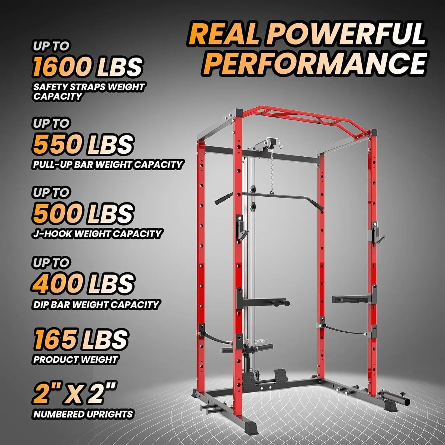 professional strength training power rack for garage gym workouts