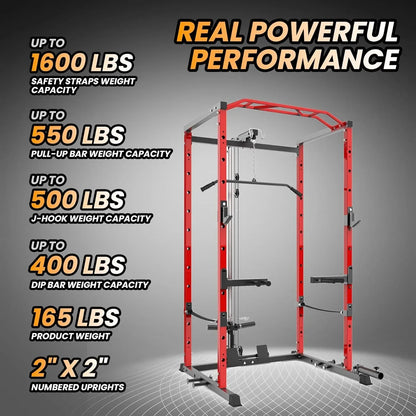 professional strength training power rack for garage gym workouts