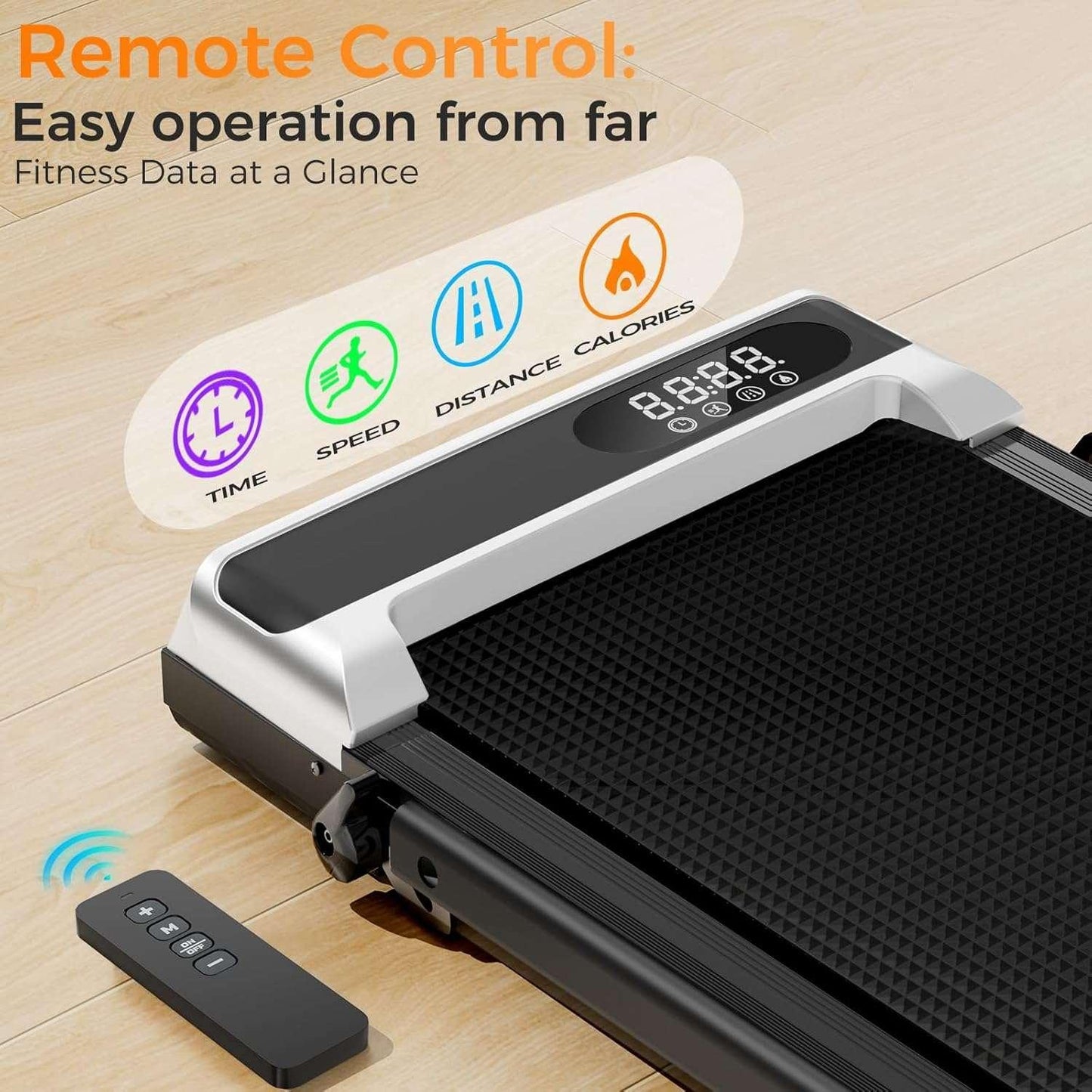 quiet slim treadmill design
