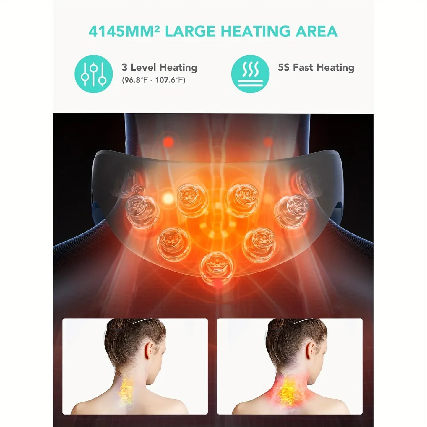 “ultra lightweight wearable electric neck massager”